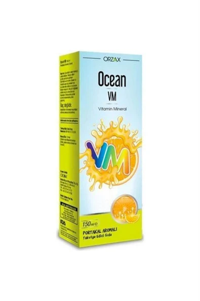 ORZAX Ocean Vm Portakal Aromalı Şurup 150 ml ürün görseli 1