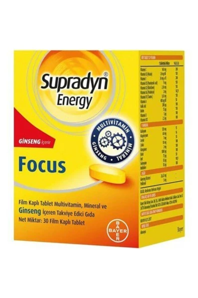 SUPRADYN Focus 30 Tablet - Resim 2