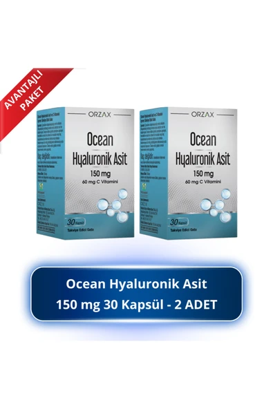 ORZAX Ocean Hyaluronik Asit 150 mg 30 Kapsül 2 ADET ürün görseli 1