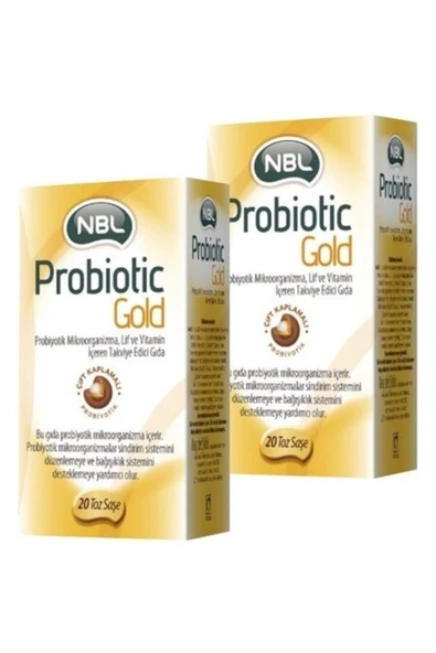 NBL Probiotic Gold 20 Stick Saşe 2'li Avantaj Paket ürün görseli 1