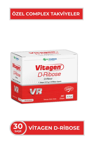 RCFARMA Vitagen D-Ribose 30 Saşe ürün görseli 1