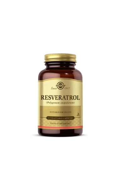 SOLGAR Resveratrol 60 Kapsül ürün görseli 1