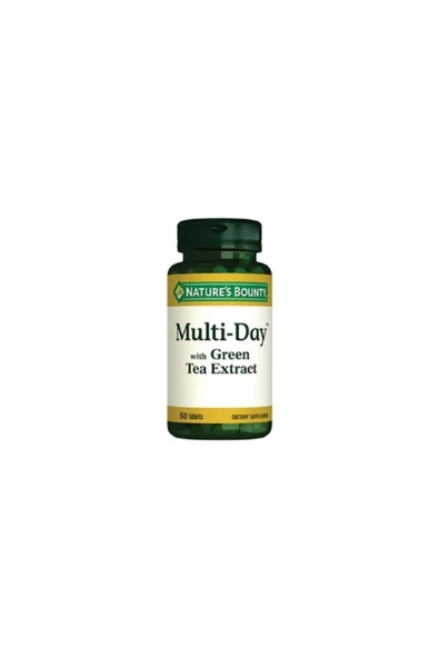 NATURE'S BOUNTY Multi-day Yeşil Çay Ekstreli - 50 Tablet ürün görseli 1