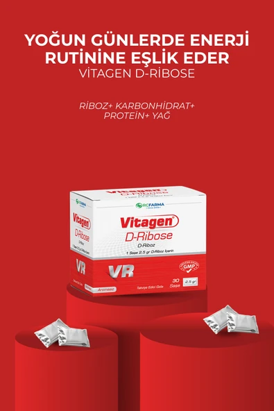 RCFARMA Vitagen D-Ribose 30 Saşe - Resim 2