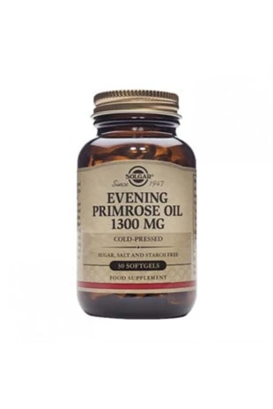 SOLGAR Evening Primrose 1300 mg 30 Kapsül ürün görseli 1