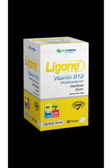 RCFARMA Ligone Vitamin B12 30 Çiğneme Tablet ürün görseli 1