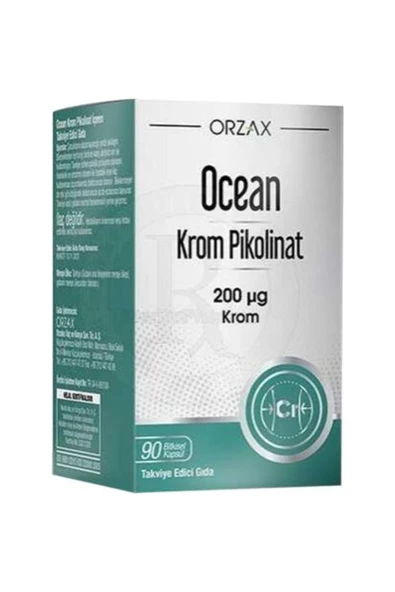 ORZAX Ocean Krom Pikolinat 200 uq Krom 90 Bitkisel Kapsül ürün görseli 1
