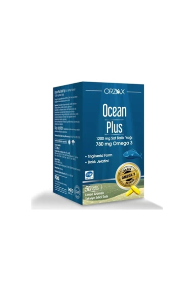ORZAX Plus Omega 3 1200 Mg 50 Kapsül ürün görseli 1