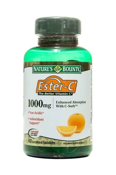 NATURE'S BOUNTY Ester C 1000 Mg 60 Tablet - Resim 2