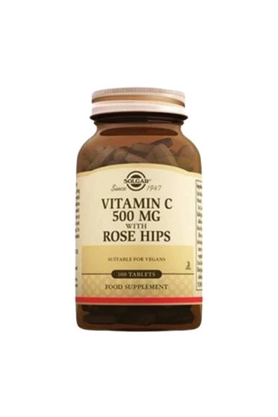 SOLGAR Vitamin C With Rose Hips 100x500 Mg ürün görseli 1