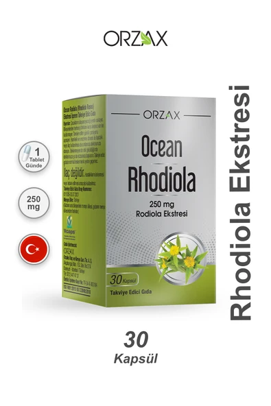 ORZAX Ocean Rhodiola Kapsül 250mg 30 Kapsül ürün görseli 1