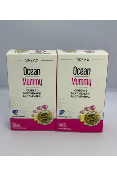 ORZAX Ocean Mummy Omega 3 Multivitamin Multimineral 30 Softjel Kapsül 2 Adet ürün görseli 1