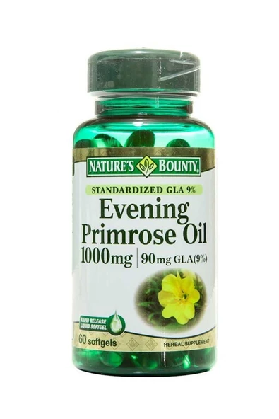 NATURE'S BOUNTY Evening Primrose Oil 1000  mg 60 Kapsül ürün görseli 1