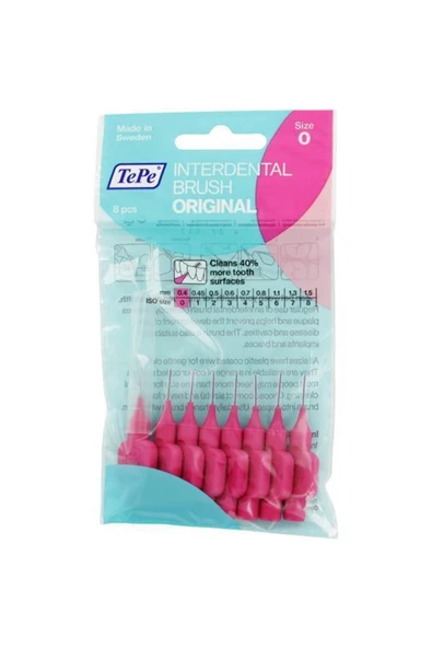 TEPE Arayüz Fırçası Pembe 0,4 Mm 8'li ürün görseli 1