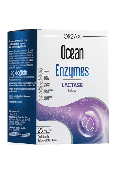 ORZAX Ocean Enzymes Lactase Damla 20 Ml ürün görseli 1