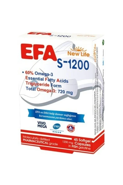 SEDDAR COLLECTİON New Life EFA S-1200 mg 45 Kapsül ürün görseli 1