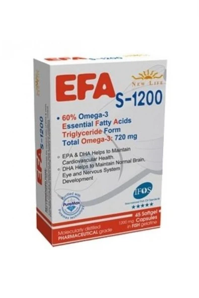 NEW LİFE Efa Omega3 S-1200 45 Kapsül ürün görseli 1