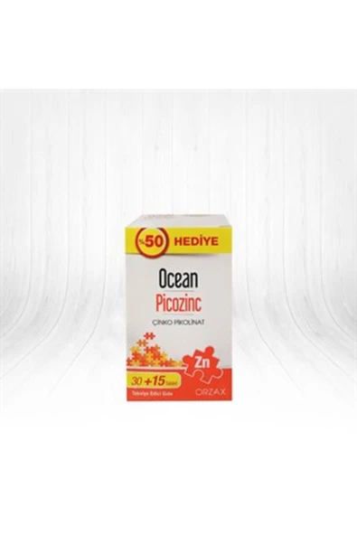 Ocean Picozinc 30 Tablet + 15 Tablet Hediye ürün görseli 1