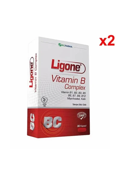 LİGONE Vitamin B Complex 30 Kapsül 2 adet ürün görseli 1