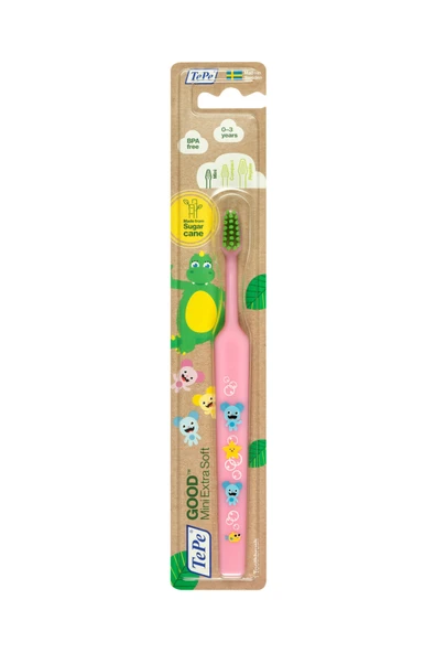 TEPE Diş Fırçası Good Mini Compact Doğal Kıl Fırça 0-3 Yaş Extra Soft ürün görseli 1