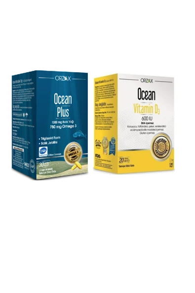 ORZAX D3 Vitamini 600 IU İçeren  Sprey 20 ml ve Omega 3 1200 mg 30 Kapsül ürün görseli 1