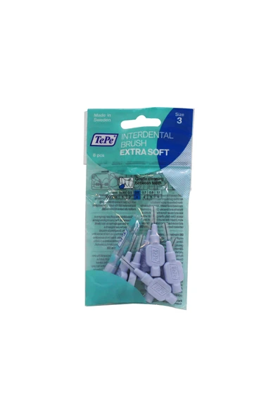 TEPE Extra Soft Arayüz Fırçası Mavi 0.6Mm 8'Li T113 ürün görseli 1