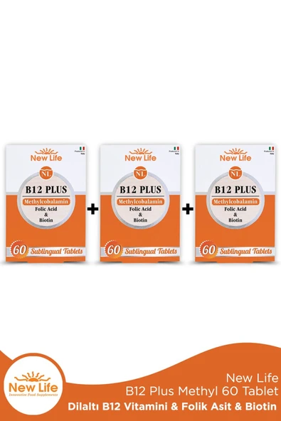 NEW LİFE B12 Plus 60 Tablet 3 Adet ürün görseli 1