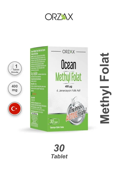 ORZAX Ocean Methyl Folat 30 Tablet ürün görseli 1