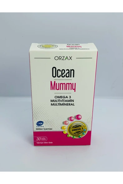 ORZAX Ocean Mummy Omega 3 Multivitamin Multimineral 30 Softjel Kapsül ürün görseli 1