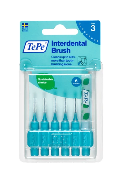 TEPE Blister Arayüz Fırçası 0.6 mm Mavi 6'lı Paket ürün görseli 1