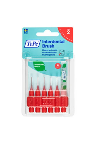 TEPE Blister Arayüz Fırçası 0.5 Mm Kırmızı 6'lı Paket ( 1 Adet ) ürün görseli 1
