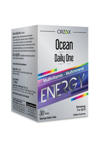 ORZAX Ocean Daily One Energy 30 Tablet ürün görseli 1