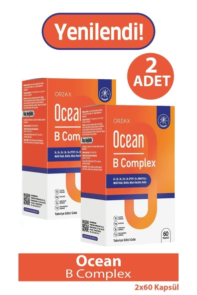 ORZAX Ocean B Complex 60 Kapsül 2 Adet ürün görseli 1