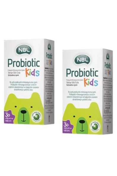 NBL Probiotic Kids 30 Çiğneme Tableti 2'li ürün görseli 1