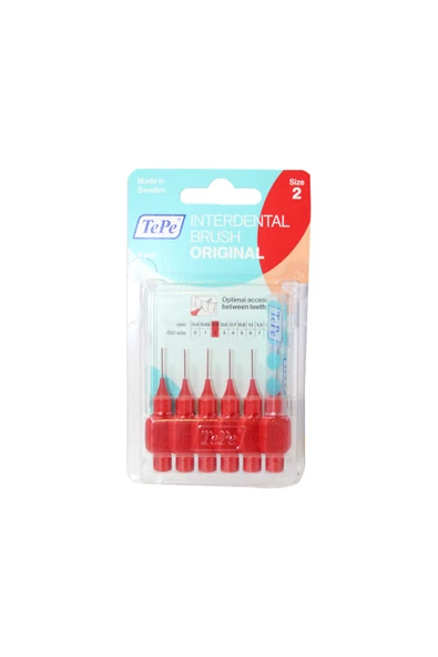 TEPE Blister Arayüz Fırçası Kırmızı 0.5Mm 6'Lı T182 ürün görseli 1