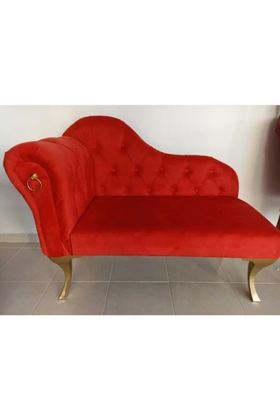 aldagelsin Modern Köşe Koltuğu Alda Josefin Puf Bench 130 Cm Kırmızı 120 x 50 ürün görseli 1