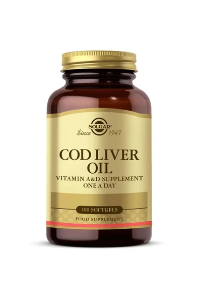 SOLGAR Cod Liver Oil 100 Softjel ürün görseli 1
