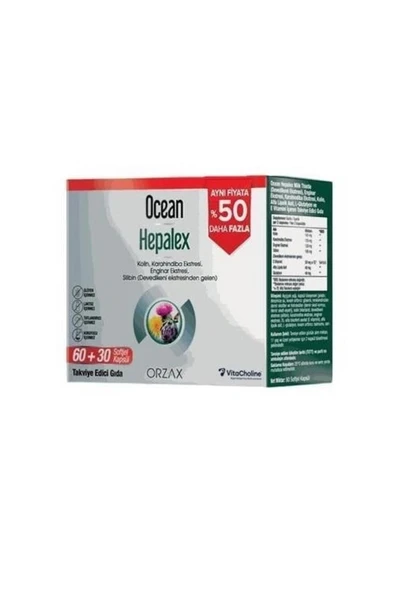 ORZAX Ocean Hepalex 60+30 Yumuşak Kapsül ürün görseli 1