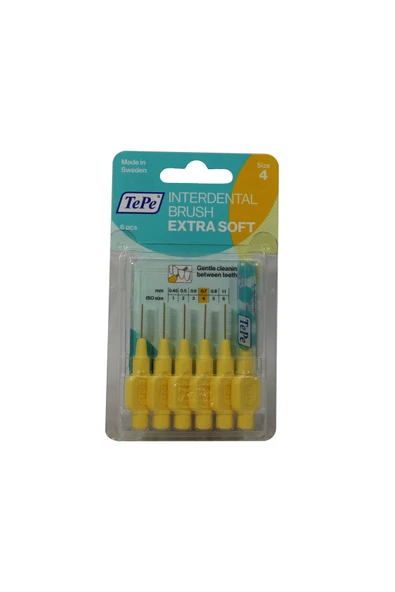 TEPE Blister Extra Soft Arayüz Fırçası Sarı 0.7Mm 6'Lı T189 ürün görseli 1