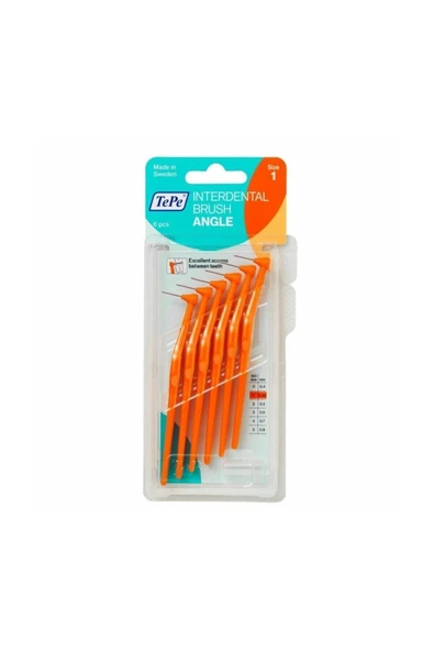 TEPE Angle Saplı Arayüz Fırçası Turuncu 0,45 Mm 6 Lı ürün görseli 1