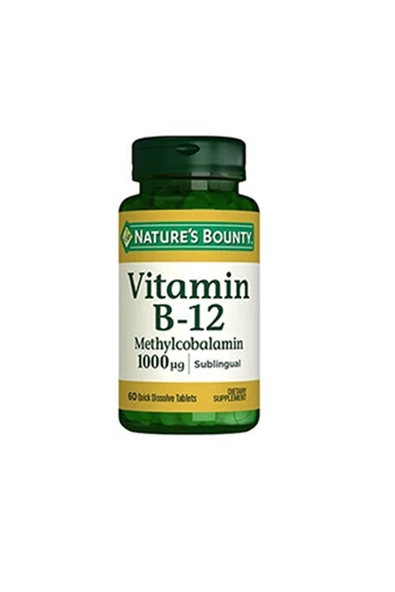 NATURE'S BOUNTY Vitamin B12 Methylcobalamin 1000mcg (nby101) ürün görseli 1