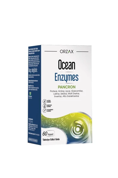 OCEAN ORZAX Ocean Enzymes PANCRON 60 Kapsül ürün görseli 1