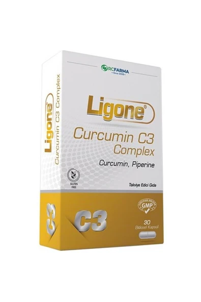RCFARMA Lıgone Curcumin C3 Complex 30 Bitkisel Kapsül ürün görseli 1