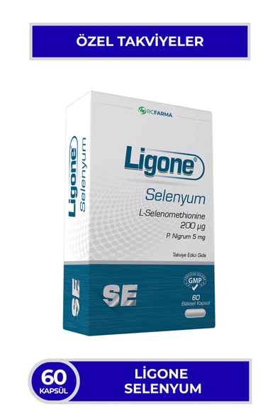LİGONE Selenyum 60 Bitkisel Kapsül Aromasız | Kapsül Form Takviye Edici Gıda ürün görseli 1