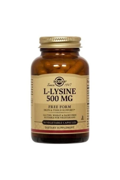 SOLGAR L-lysine 500mg 50tb ürün görseli 1