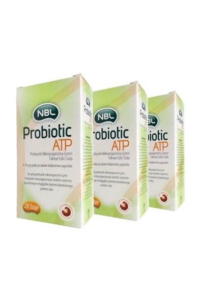 NBL Probiotic Atp Takviye Edici Gıda 3x20 Saşe ürün görseli 1