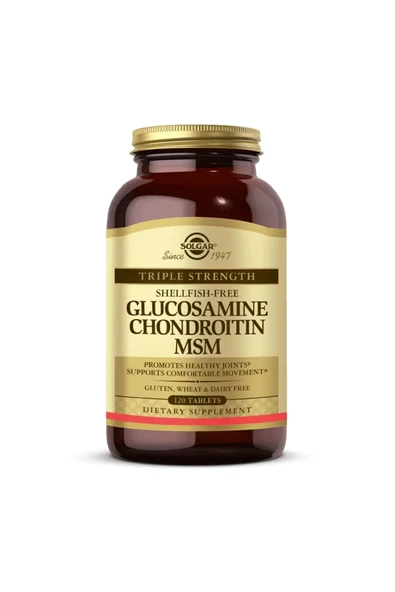 SOLGAR Glucosamine Chondroitin MSM 120 Tablet ürün görseli 1