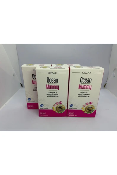 ORZAX Ocean Mummy Omega 3 Multivitamin Multimineral 30 Softjel Kapsül 4 Adet ürün görseli 1