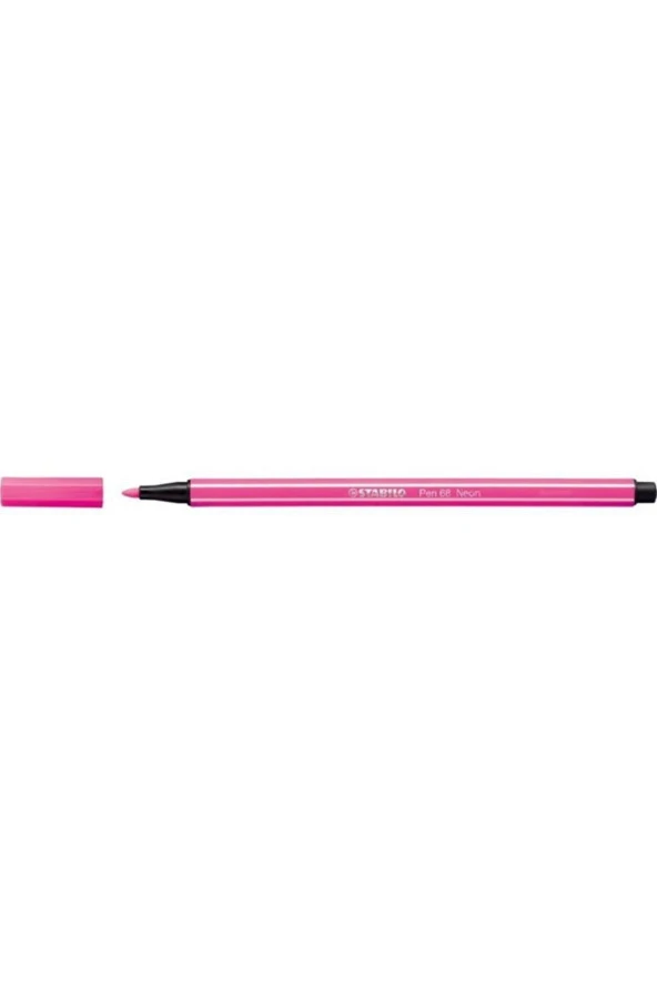 Stabilo Keçe Uçlu Boya Kalemi 1 MM Fosforlu Pembe 68/056 (10 Lu Paket) ürün görseli 1