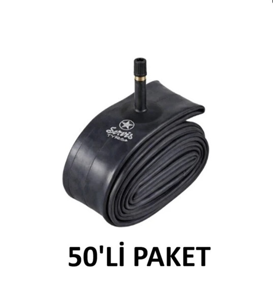 Servis 24X1.95/2.125 İÇ LASTİK A/V BUTLY Bisiklet İç Lastiği  (50 ADET) ürün görseli 1